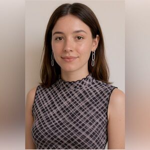 Frank and Oak, Chic Sleeveless Top with Geometric Design NWT